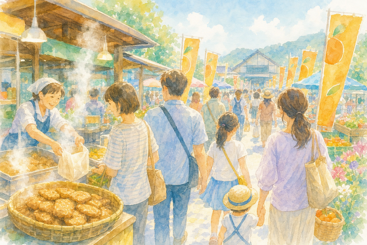 道の駅 うわじま きさいや広場