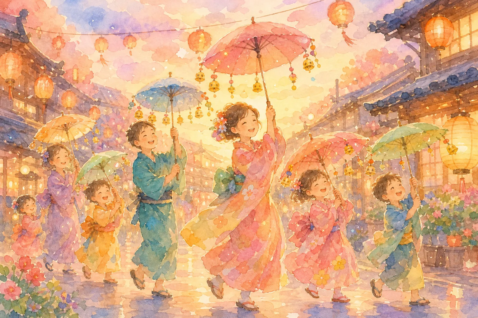 若桜街道〜駅前通り(鳥取しゃんしゃん祭・すずっこ踊り会場)
