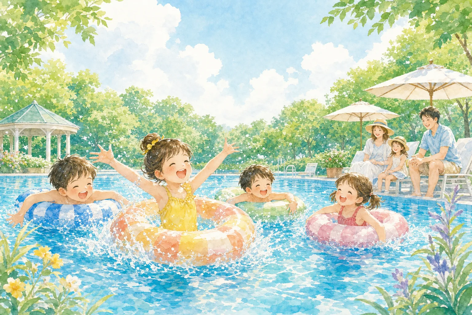 2026年 三郷市早稲田公園プール 1日満喫コース