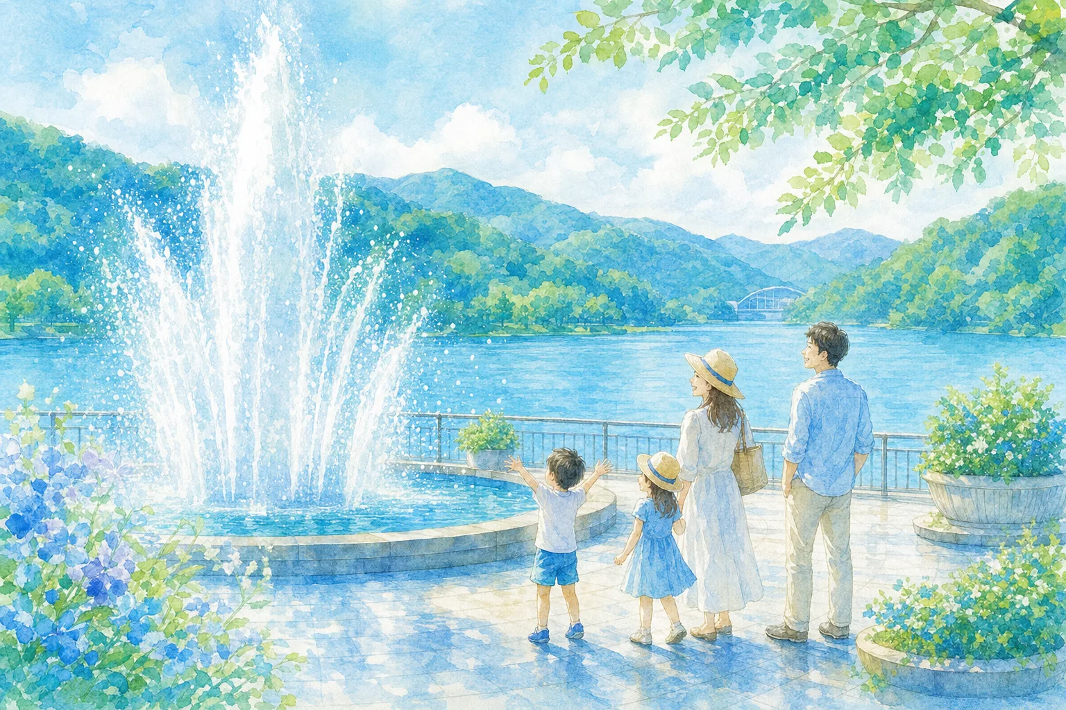 2026年 津久井湖城山公園「水の苑地」の涼さんぽ 1日満喫コース
