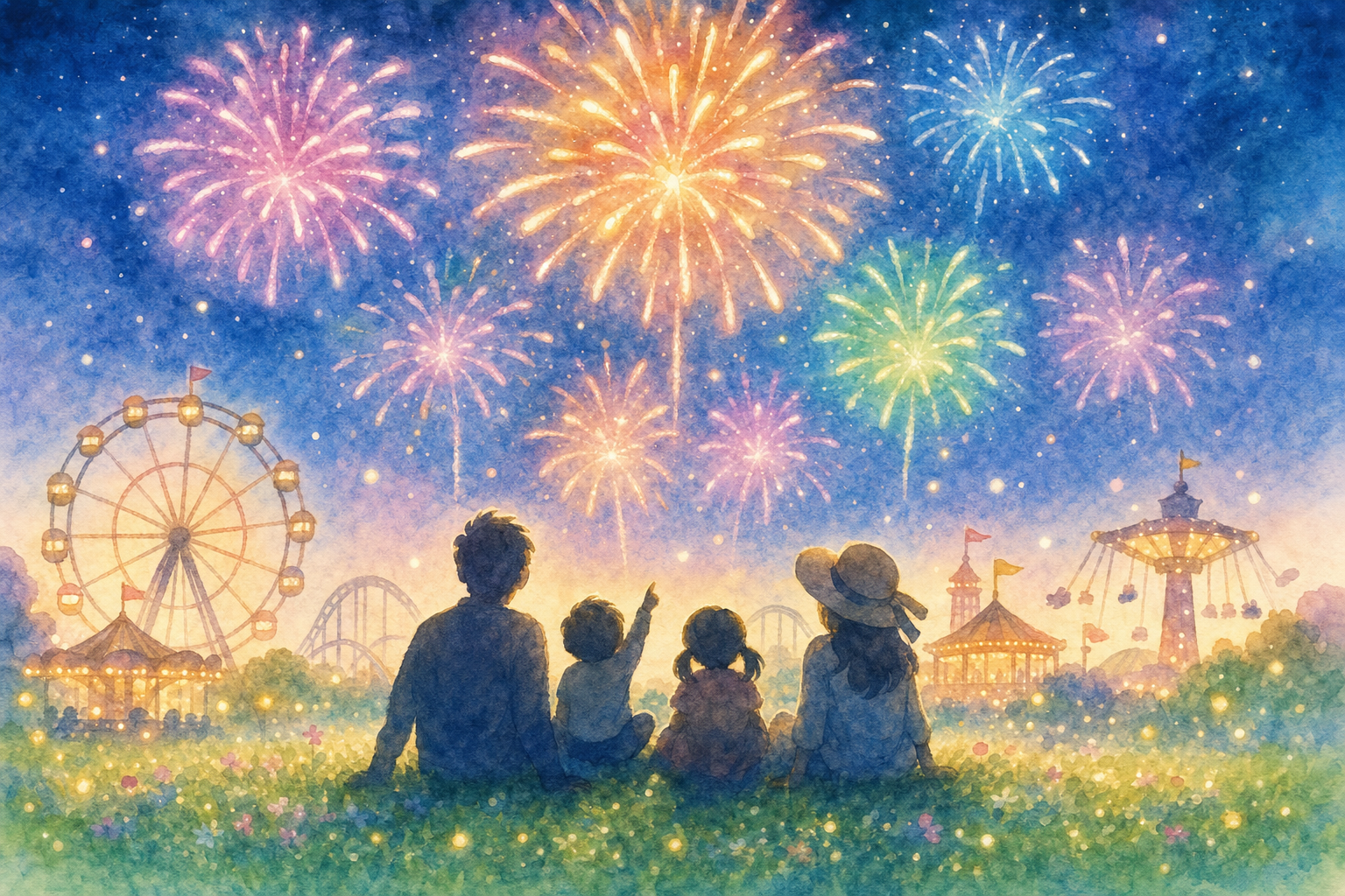 さのよいファイヤーカーニバル会場(グリーンランド)