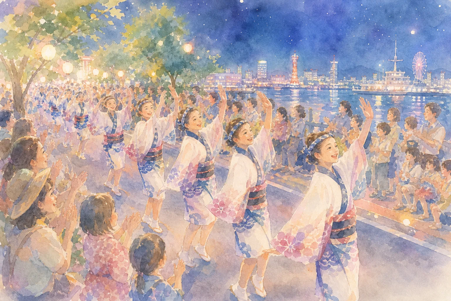 清水みなと祭り 港かっぽれ総おどり会場(さつき通り)