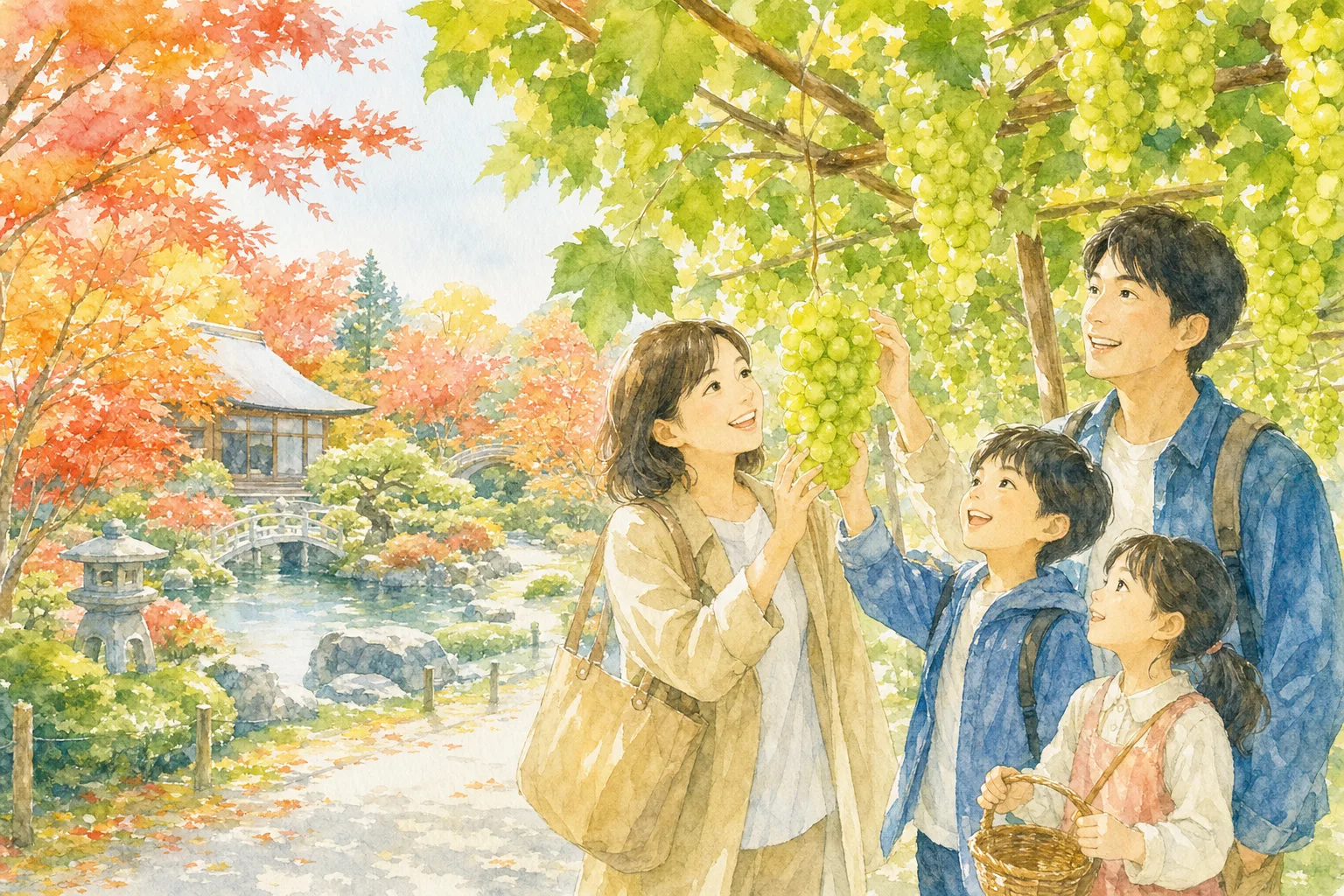 2026年 マル京果園(シャインマスカット狩り)の味覚狩り 1日満喫コース