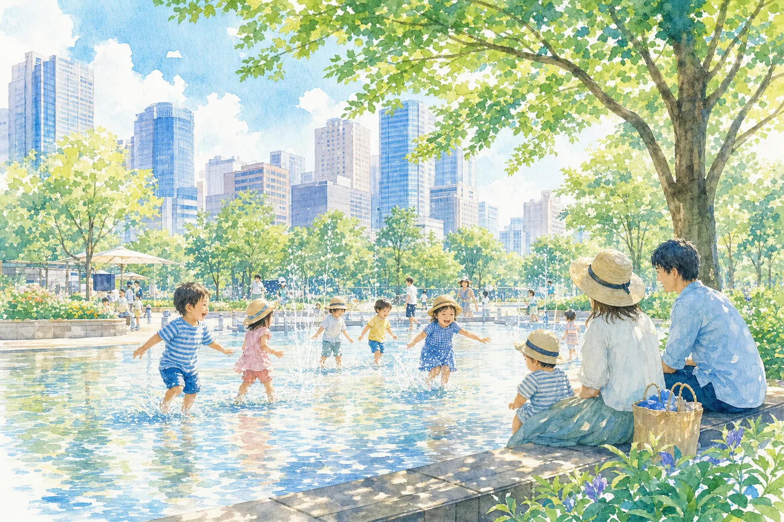 2026年 月島第二児童公園 じゃぶじゃぶ池 1日満喫コース