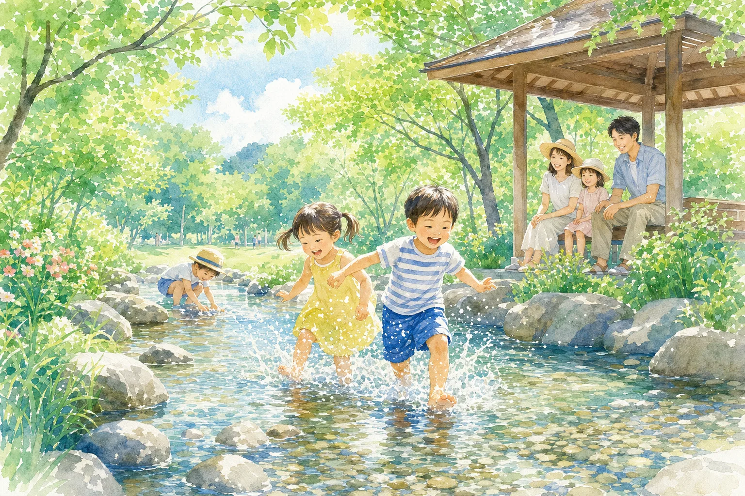 2026年 清流平和公園 せせらぎ水路 1日満喫コース