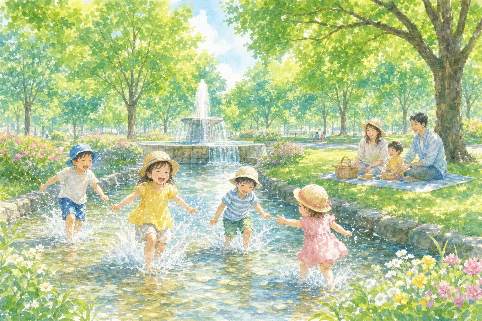 2026年 みずほの自然の森公園 噴水・せせらぎ水路 1日満喫コース