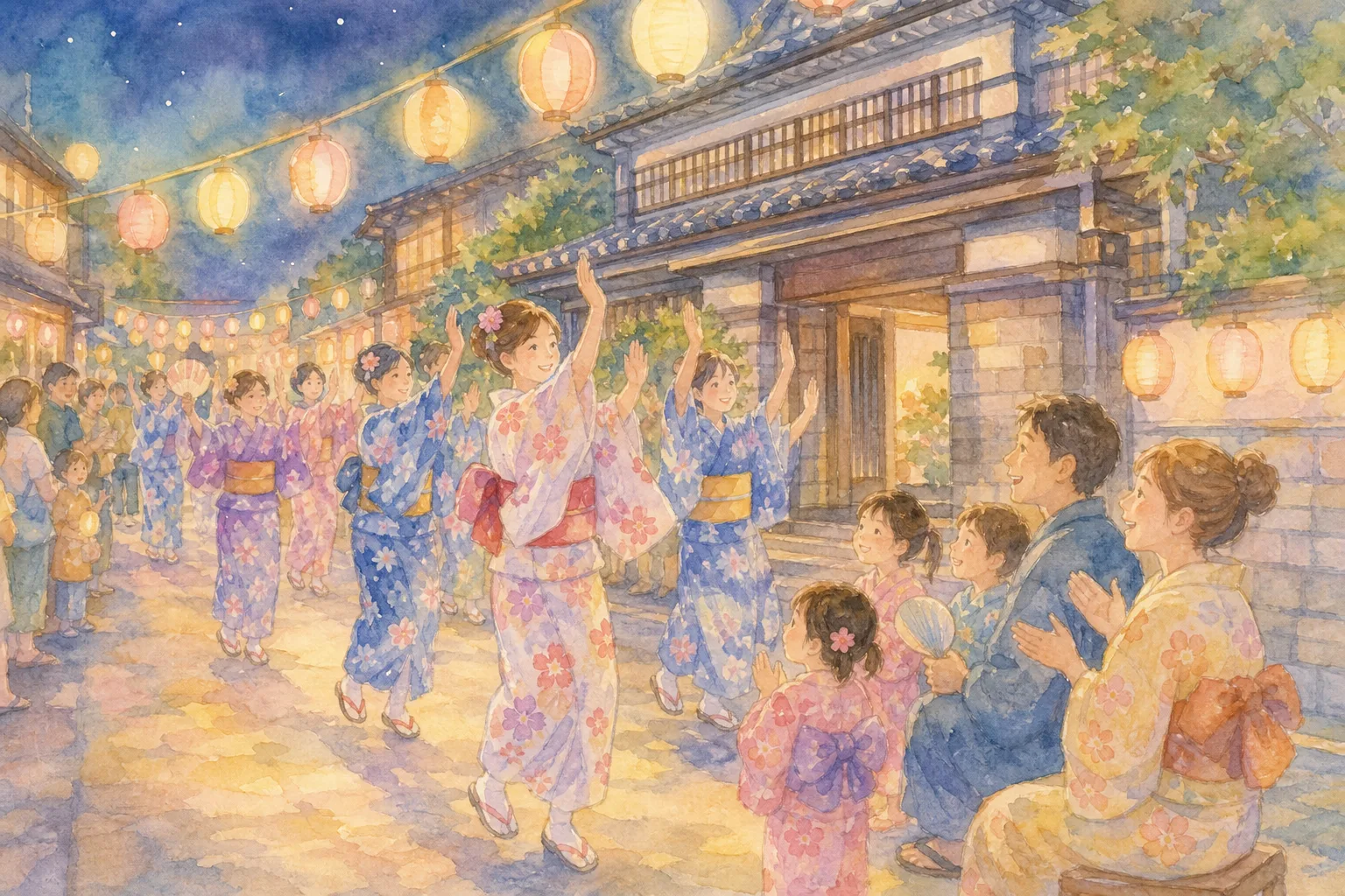 貞光中央商店街・旧永井家庄屋屋敷(つるぎ町夏まつり 阿波踊り大会会場)