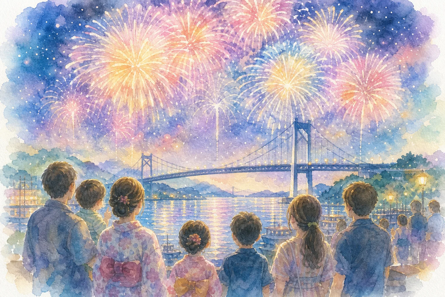 田平港一帯(たびら夏まつりシーサイド花火大会会場)