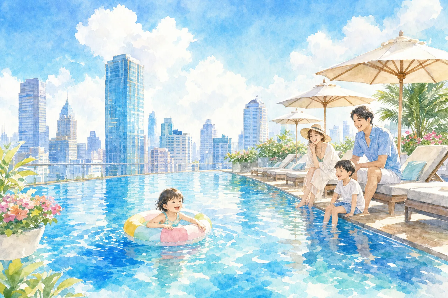 2026年 神戸ポートピアホテル ルーフガーデンプール 1日満喫コース