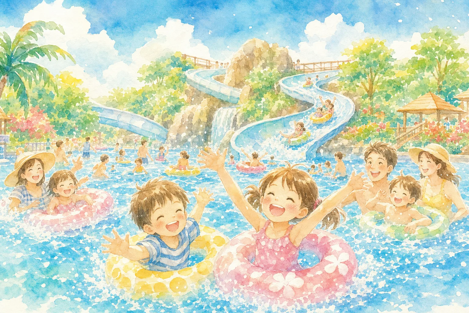 山形市馬見ケ崎プール ジャバ（屋外プール）