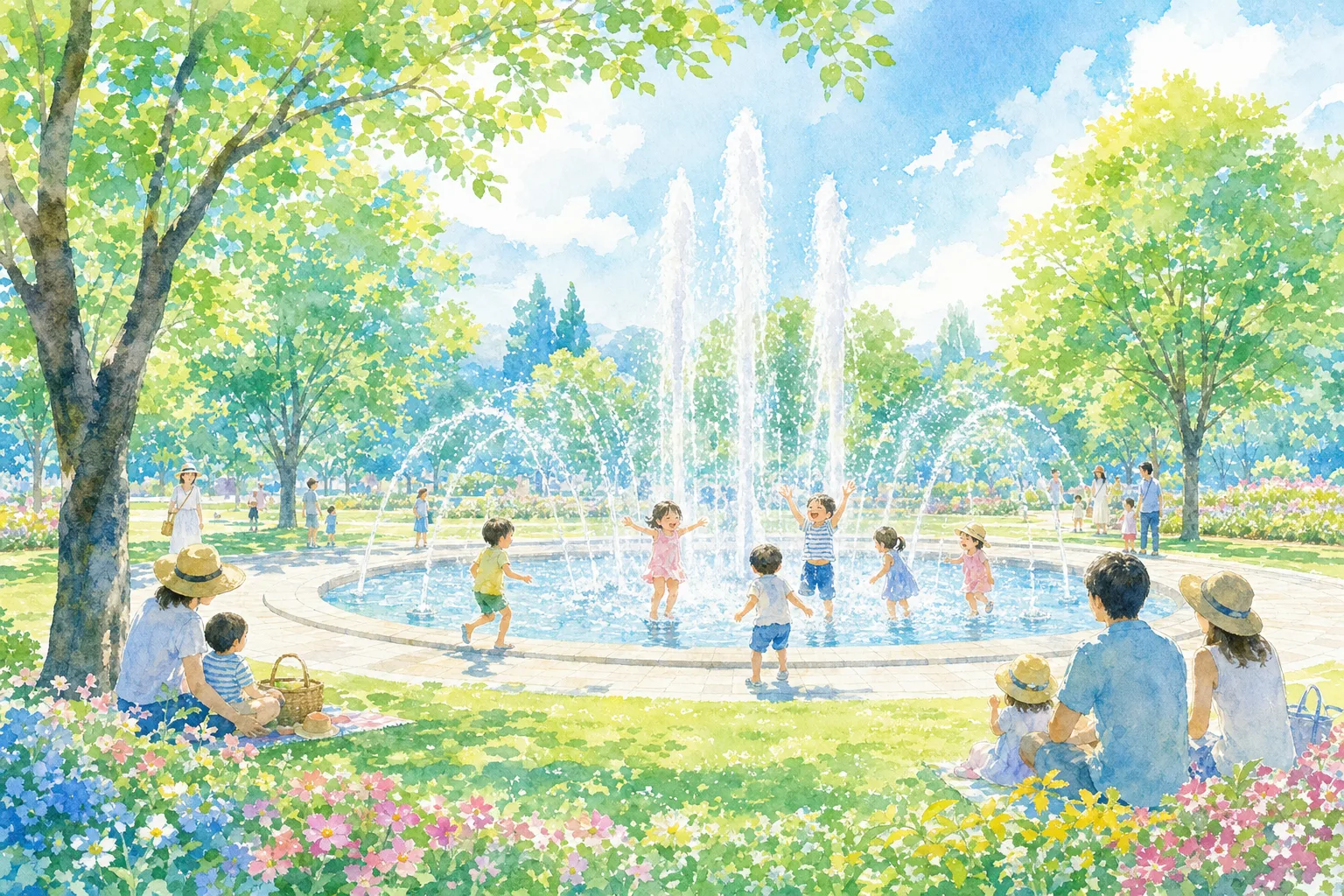 2026年 小山総合公園 森のフォーラム噴水 1日満喫コース