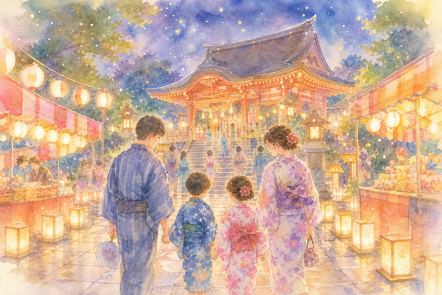 湊川神社(献燈祭・菊水天神祭会場)