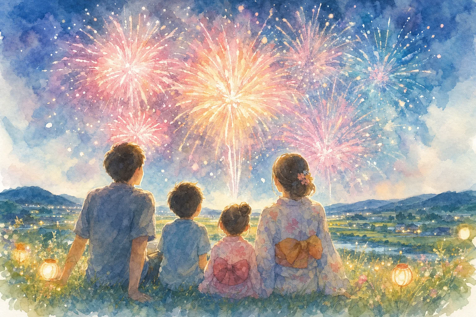 菊川夏まつり花火大会(菊川ふれあい会館周辺)