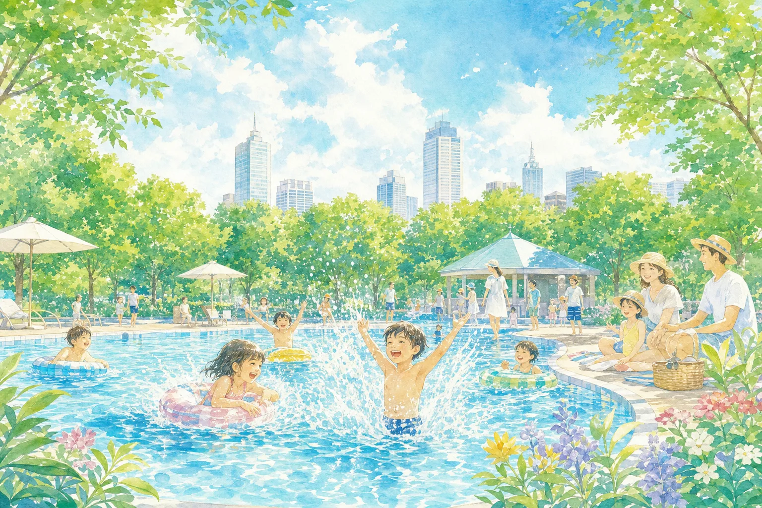2026年 世田谷公園プール 1日満喫コース