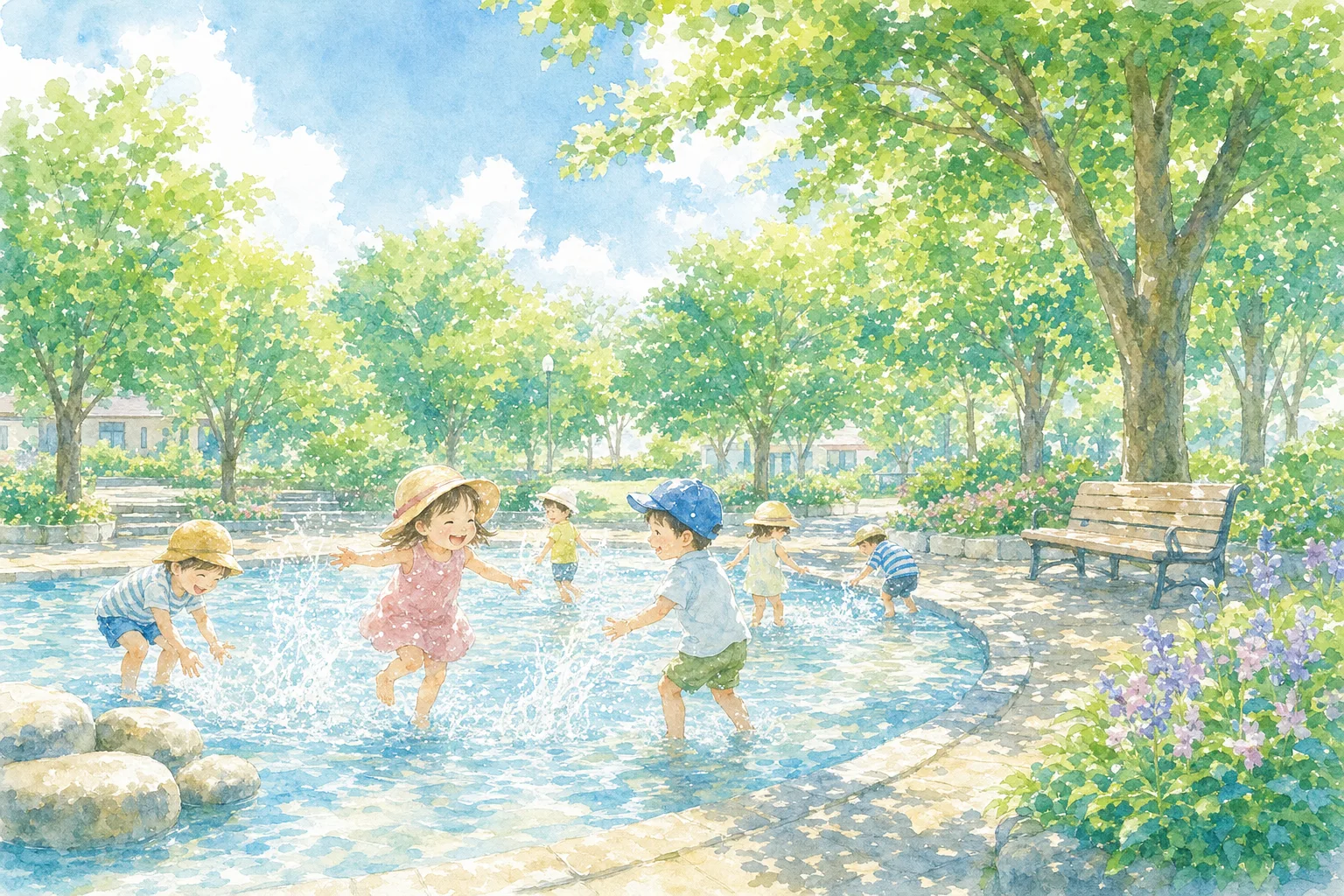 2026年 菊水上町わらしこ公園 水遊び池 1日満喫コース