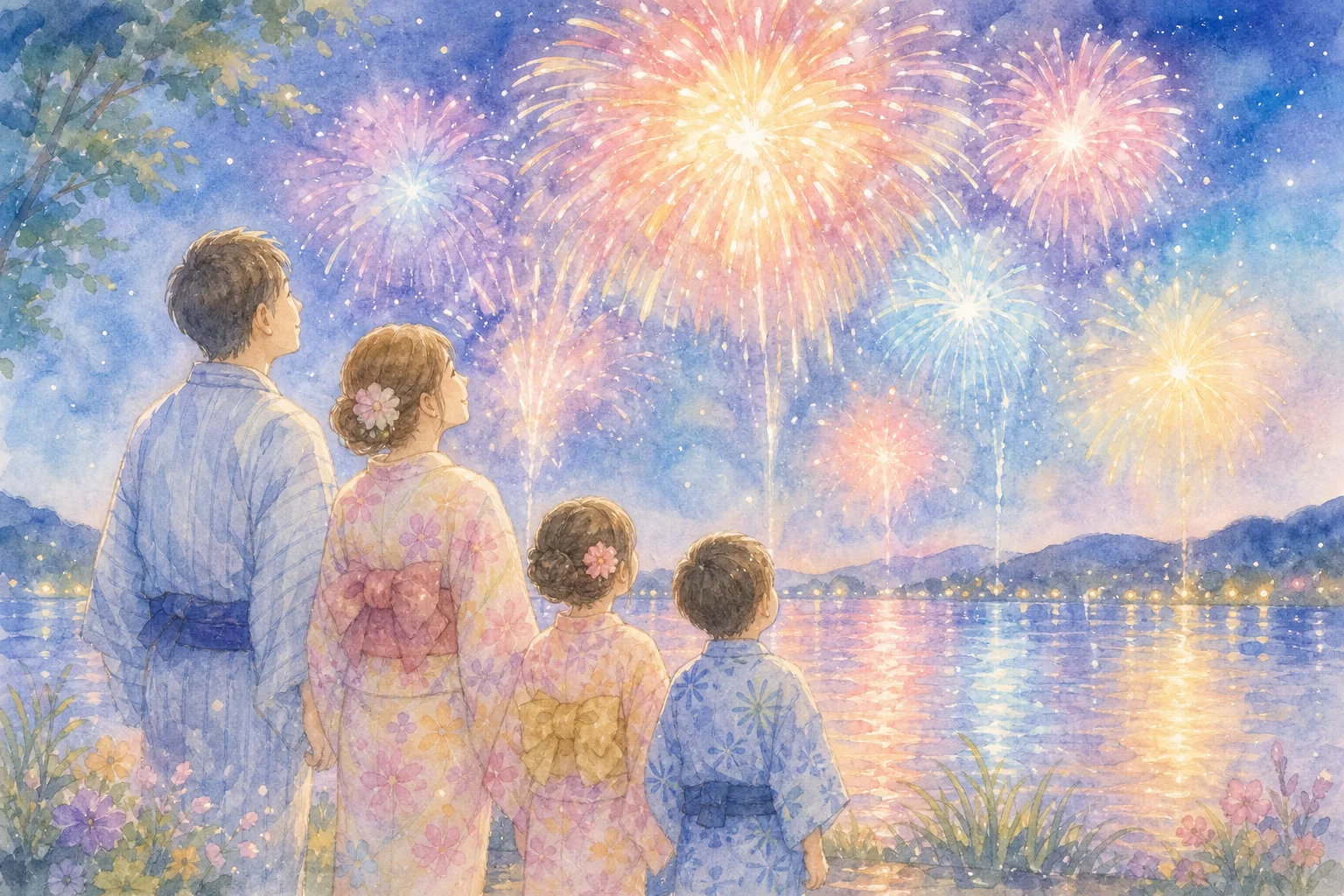 山中湖畔(山中湖報湖祭)