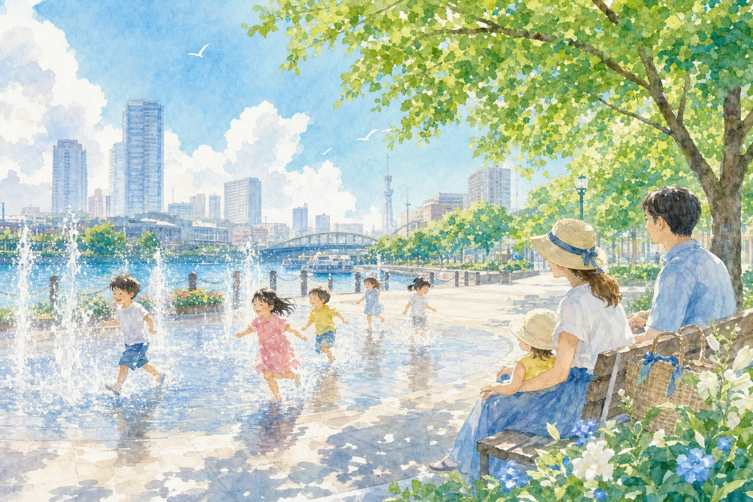 2026年 芝浦中央公園 噴水水遊び場 1日満喫コース