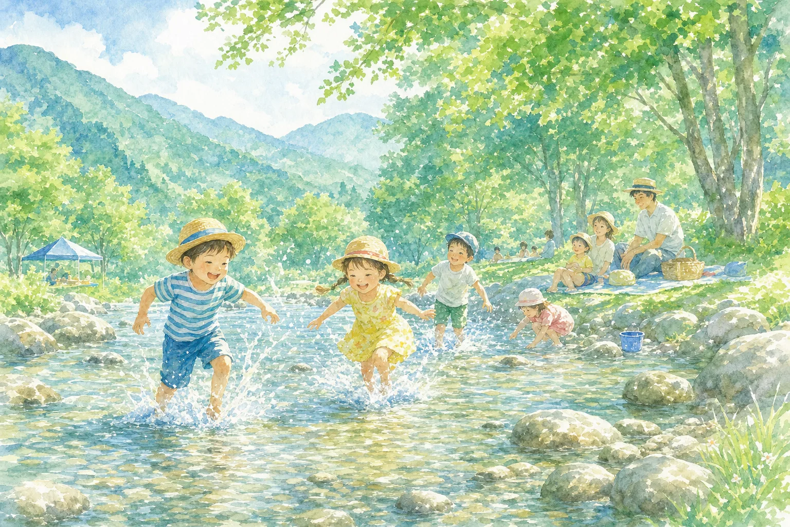 2026年 立輪水辺公園 せせらぎ の水遊び場 1日満喫コース