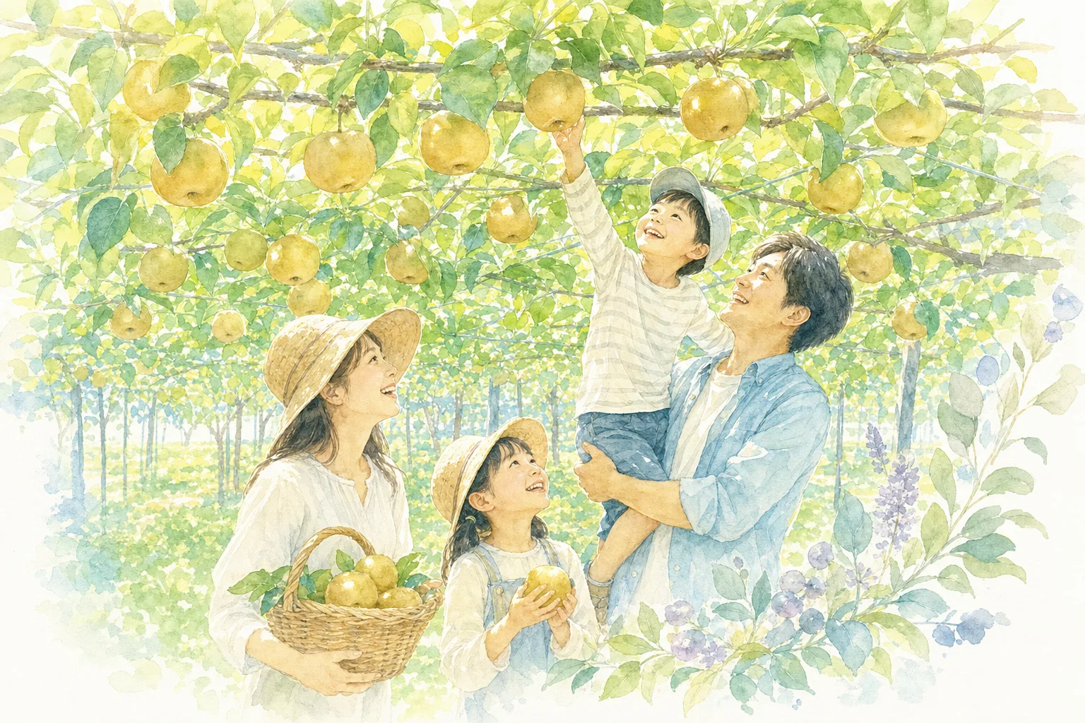 2026年 小川園(なし狩り)の味覚狩り 1日満喫コース
