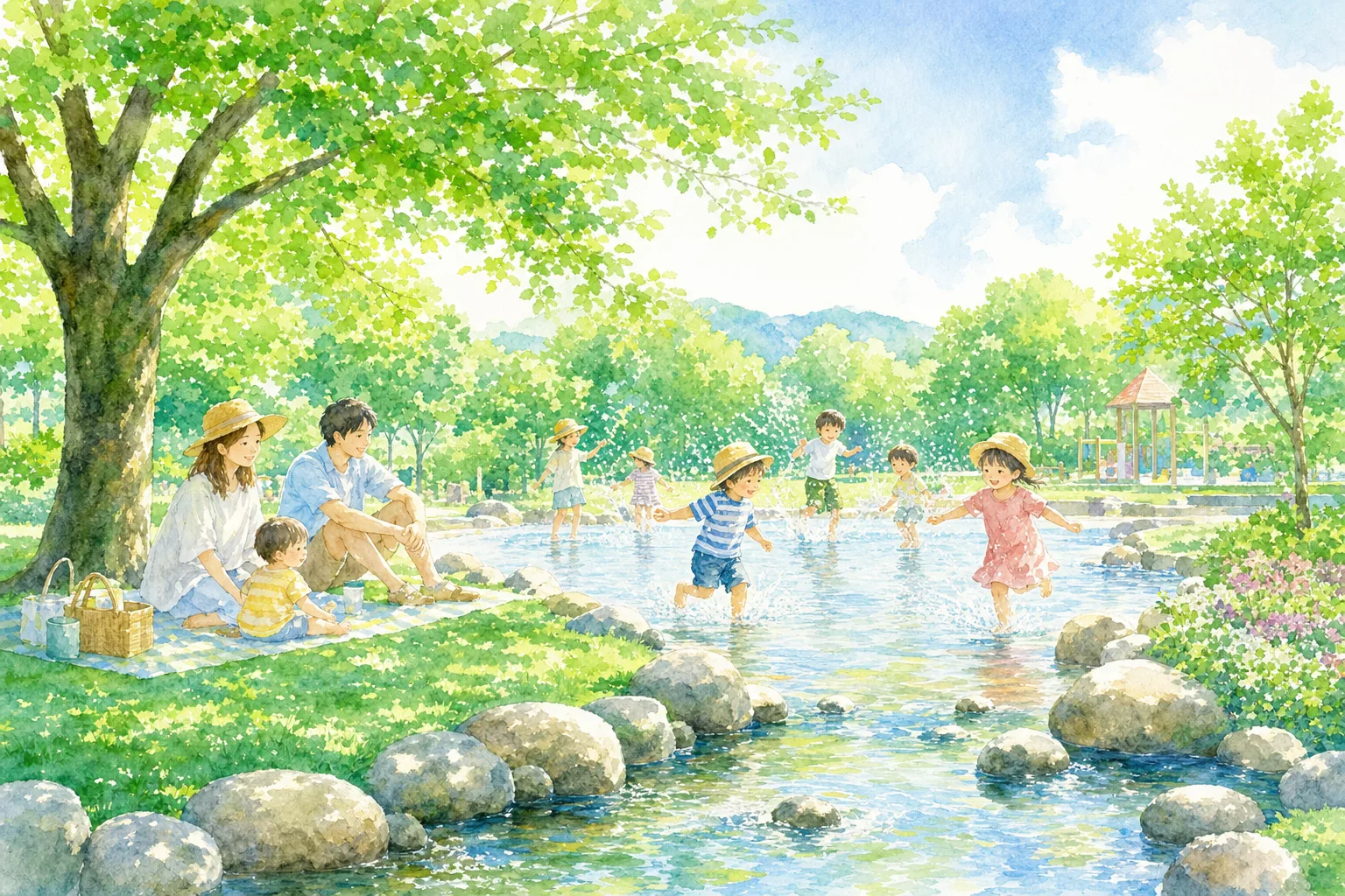 2026年 千波公園 せせらぎ広場 1日満喫コース