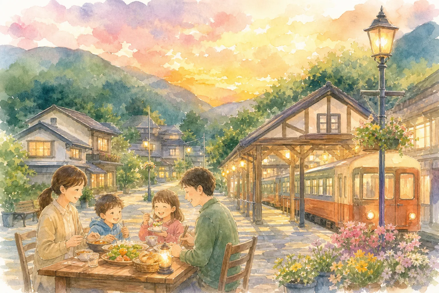 城端駅前