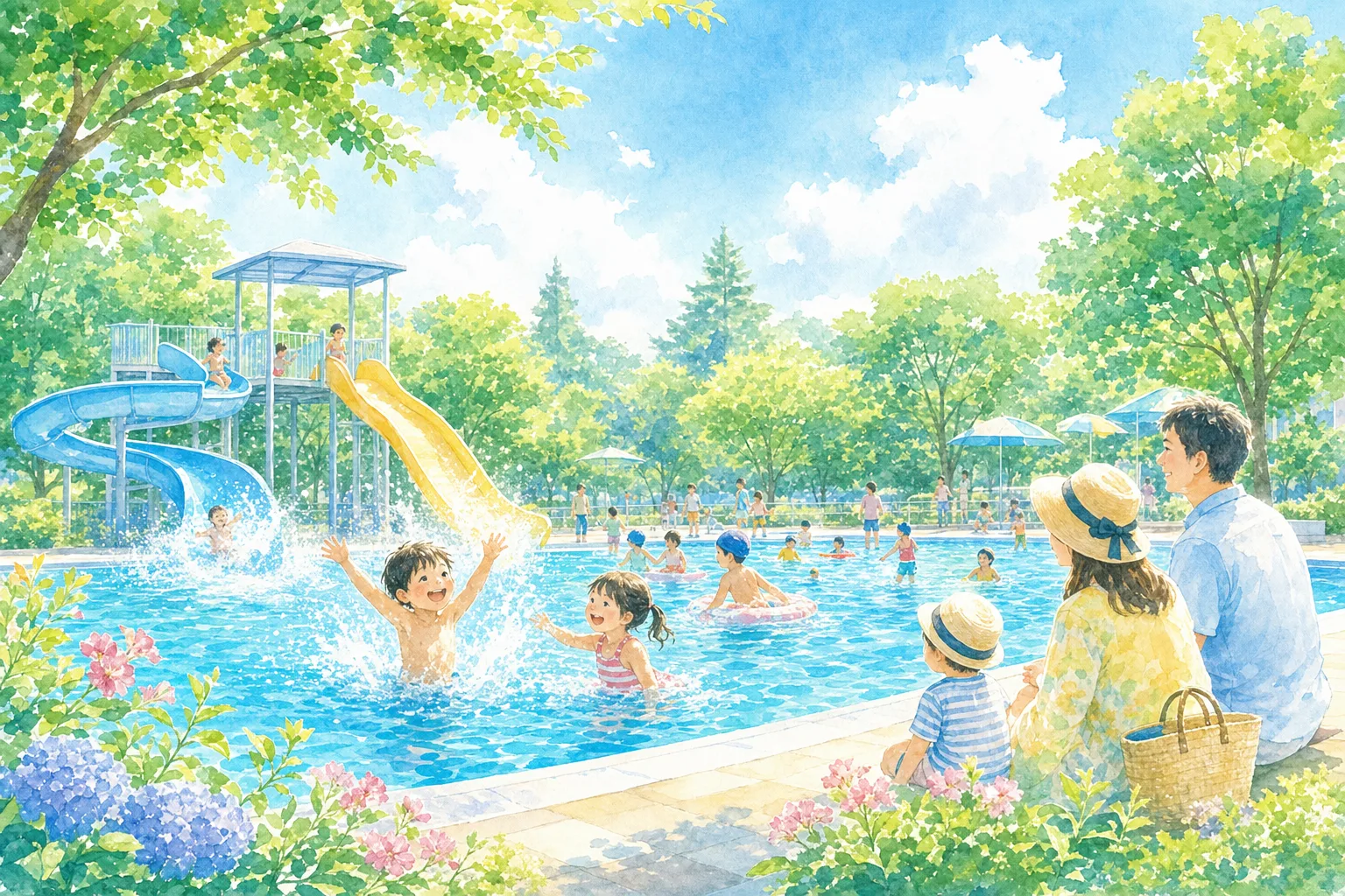 2026年 花畑近隣公園プール 1日満喫コース