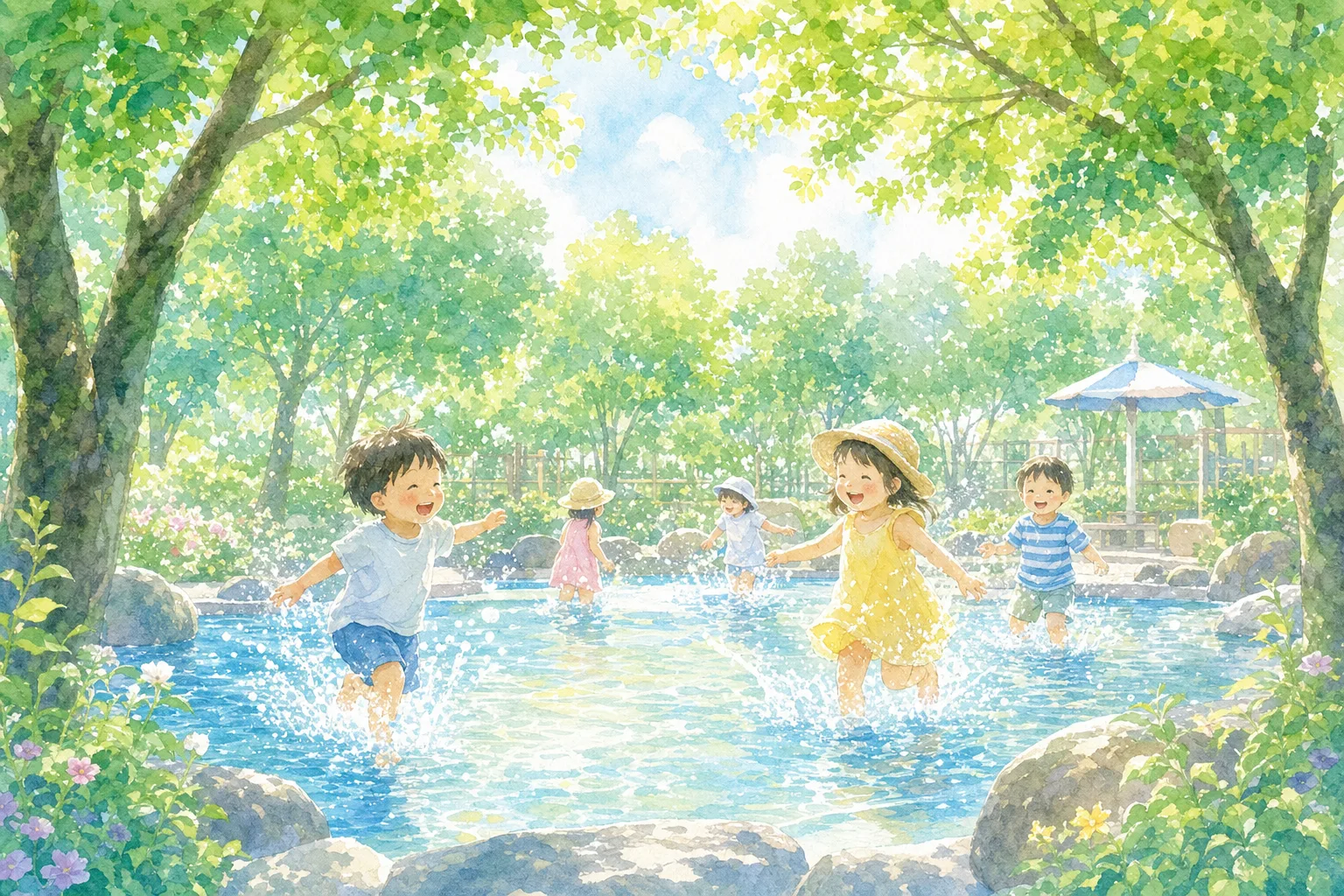 2026年 千川親水公園 じゃぶじゃぶ池 1日満喫コース