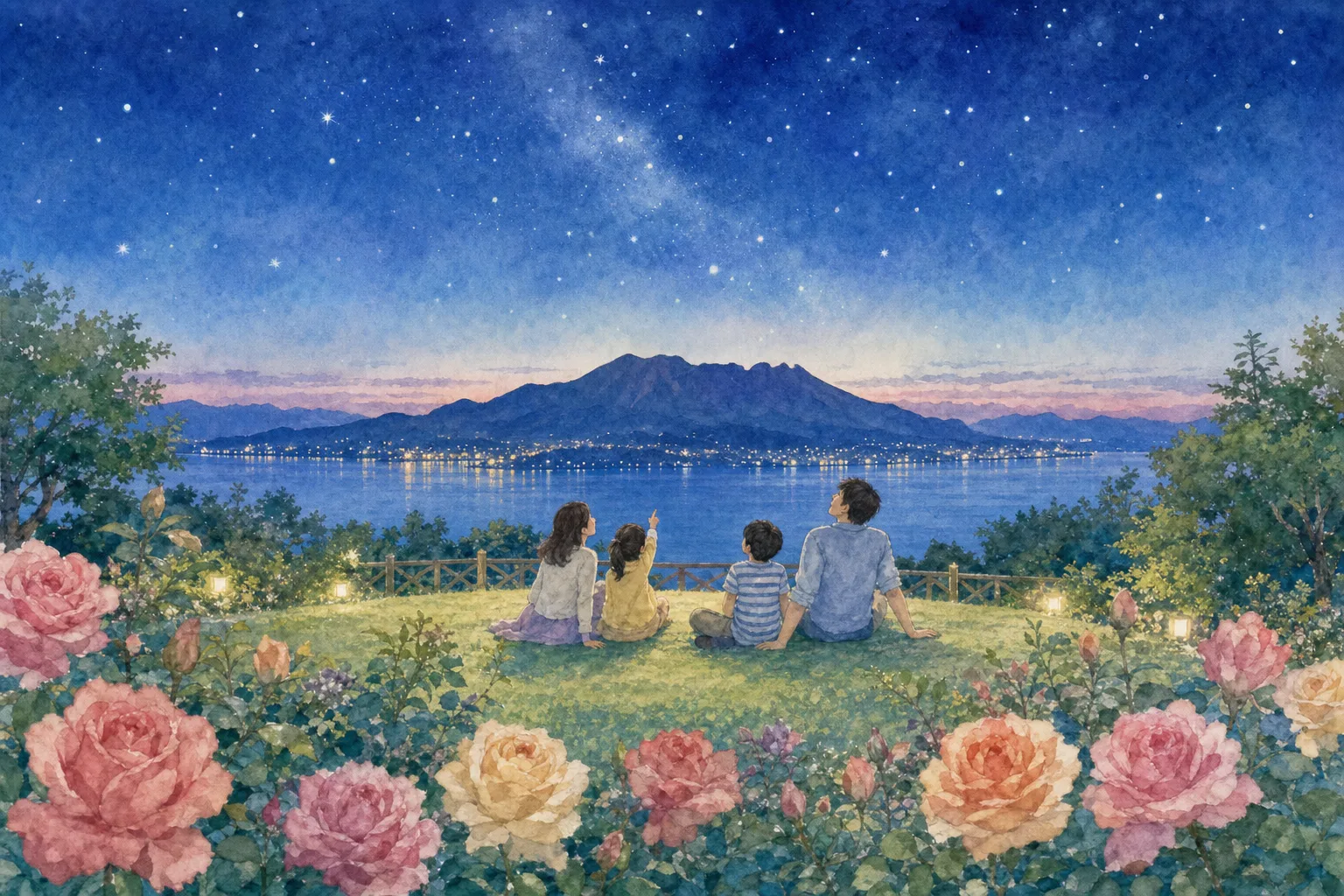 2026年 かのやばら園・霧島ヶ丘公園の星空 1日満喫コース