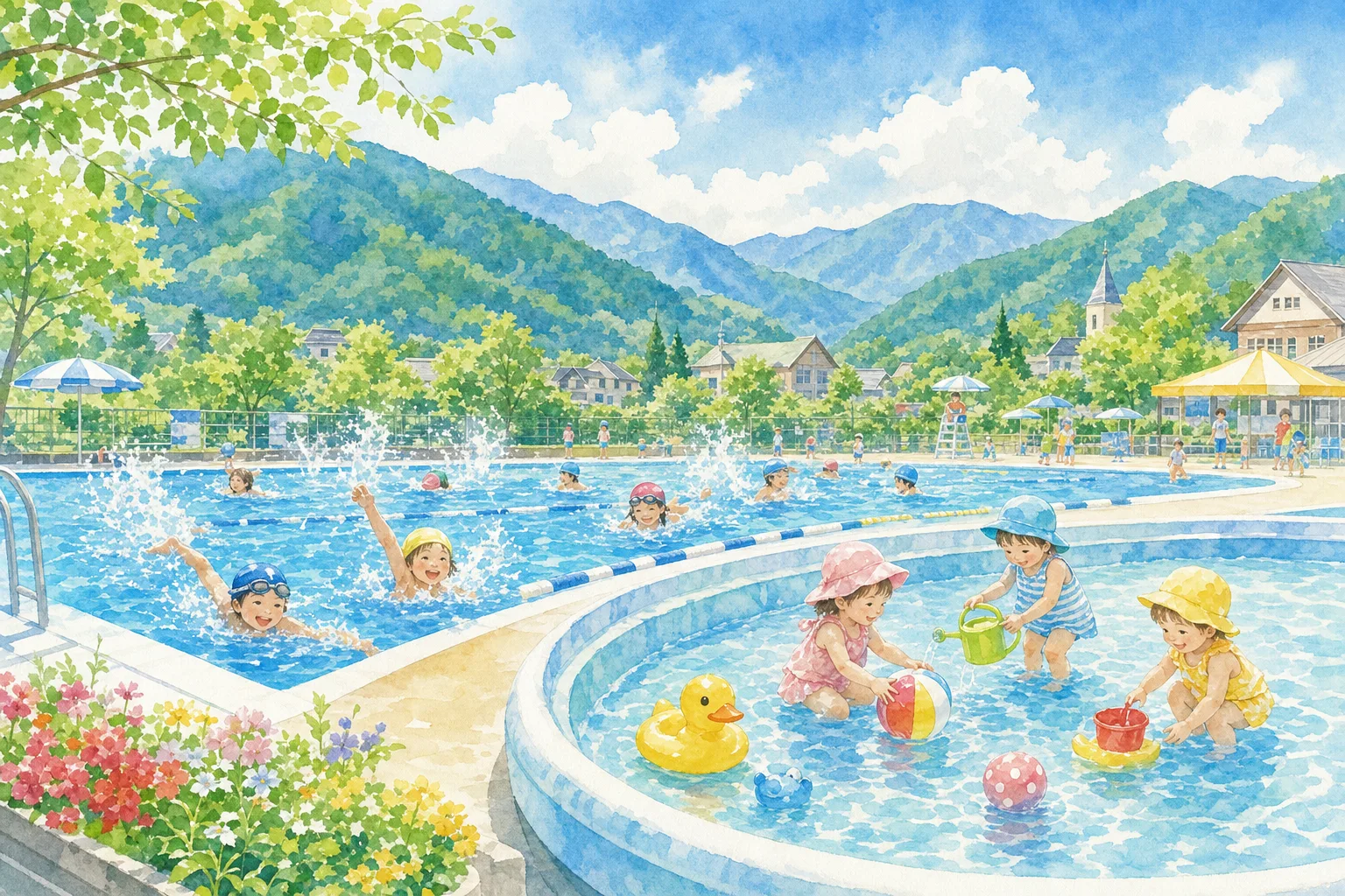 2026年 かつらぎ公園町民プール 1日満喫コース