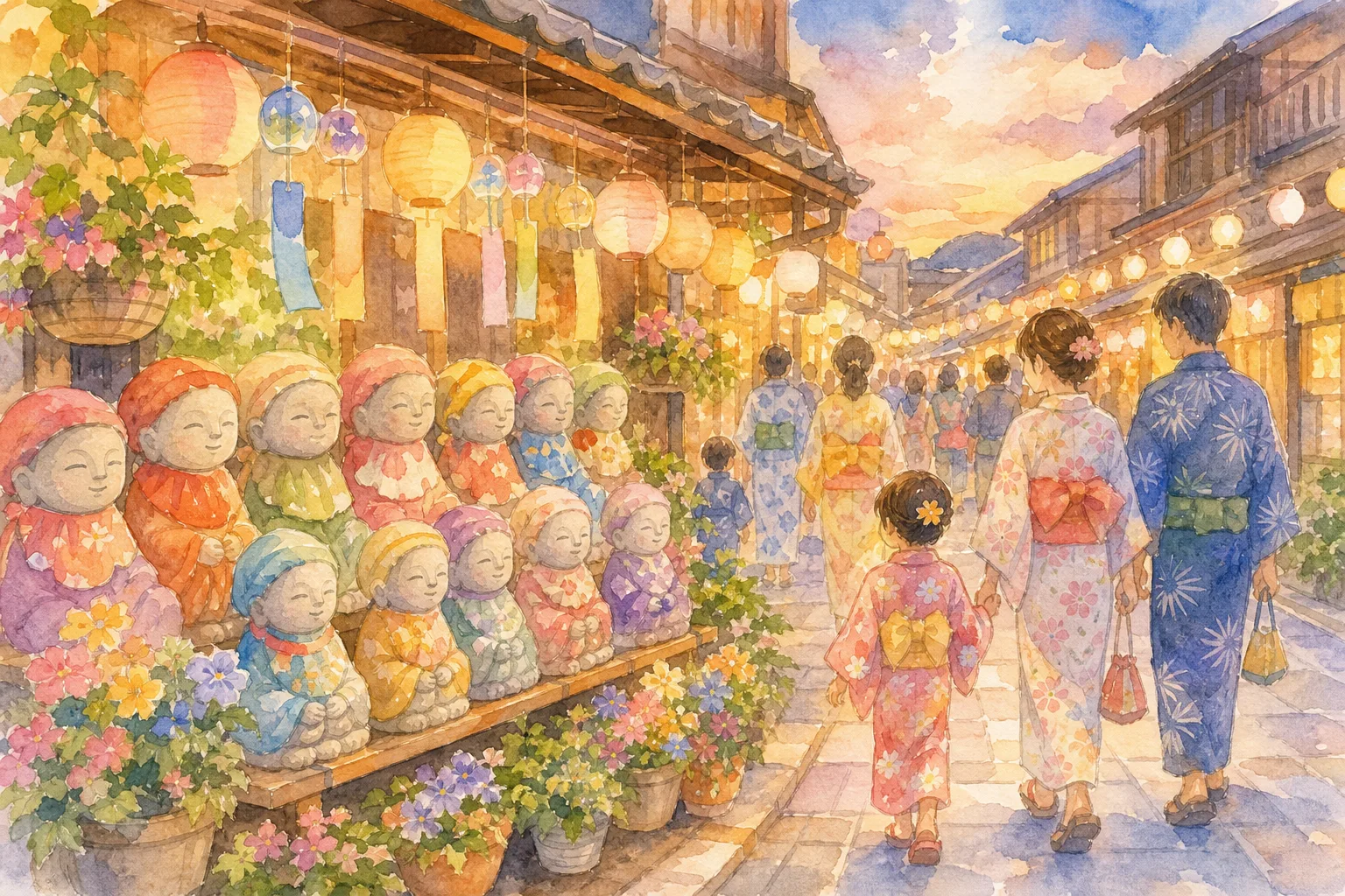 宇土市街地一帯(うと地蔵まつり会場)
