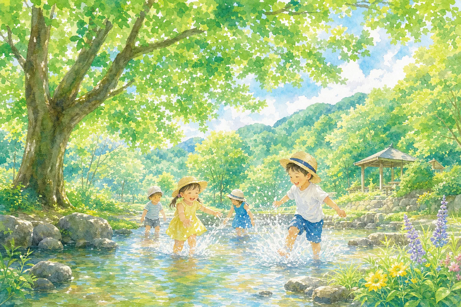 2026年 朝倉緑のふるさと公園 水遊びができる場 1日満喫コース
