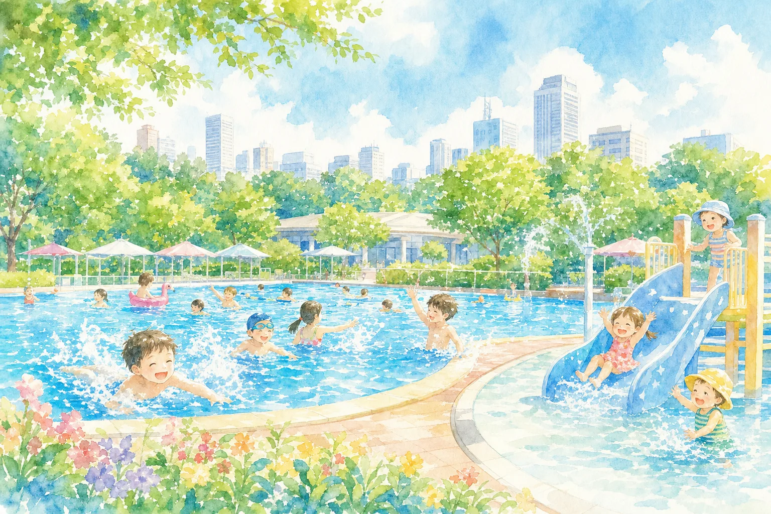 2026年 千葉公園水泳プール 1日満喫コース