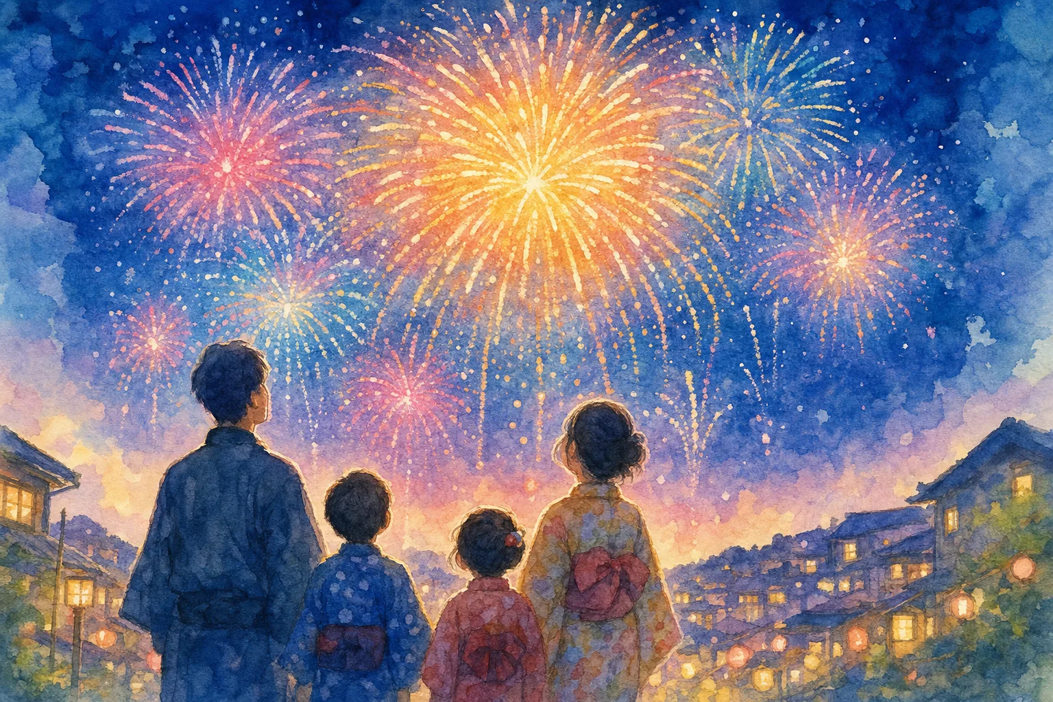 佐川町役場前(チャリティービアガーデン花火大会 会場)