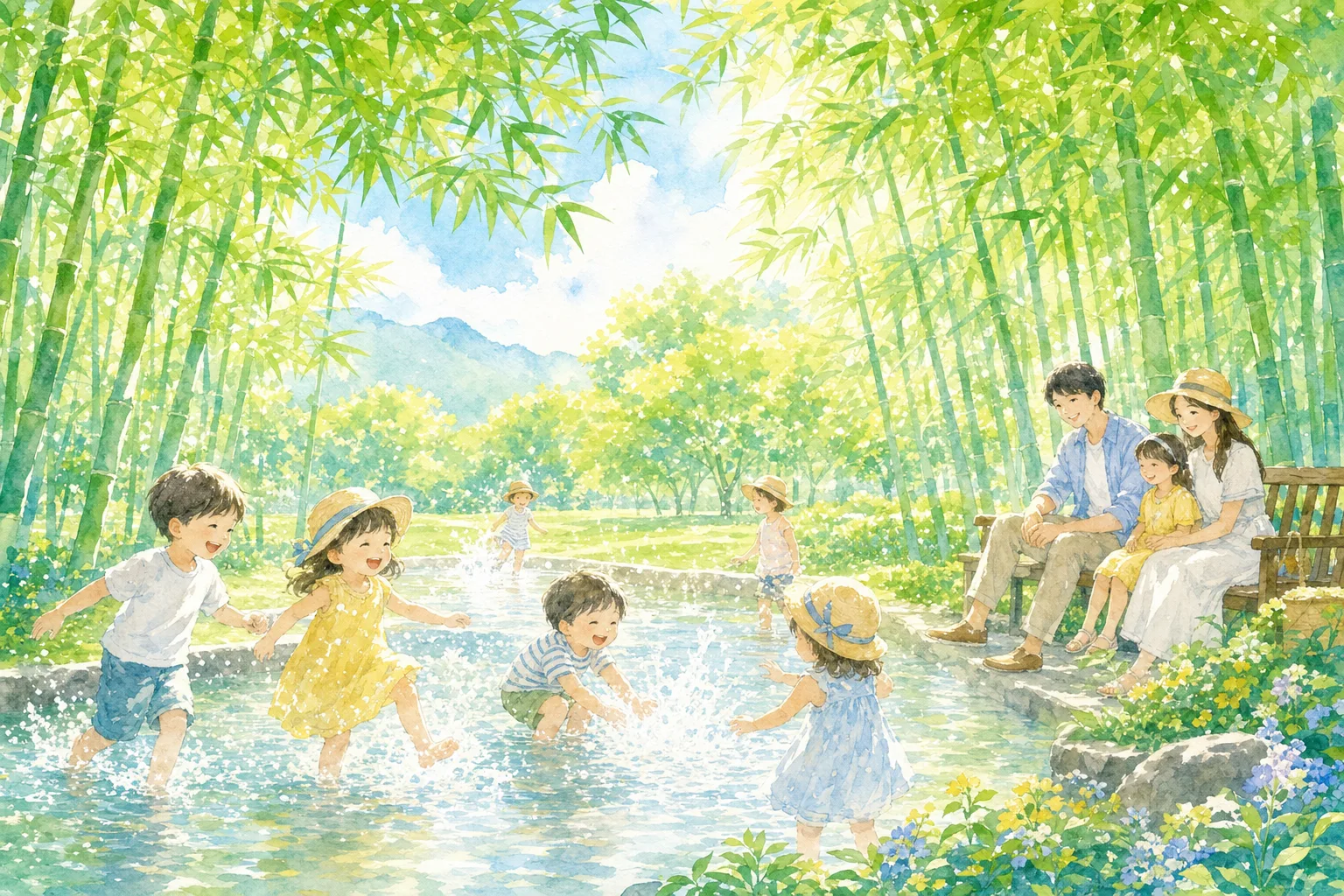 2026年 京都市洛西竹林公園 竹林広場 じゃぶじゃぶ池 1日満喫コース
