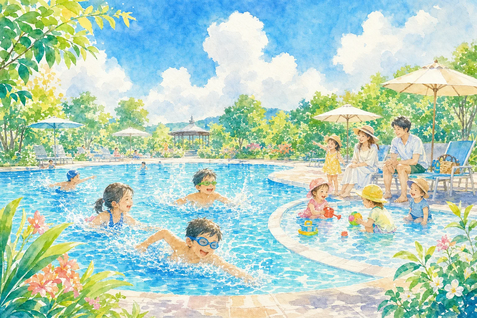 2026年 盛岡市都南中央公園プール 1日満喫コース
