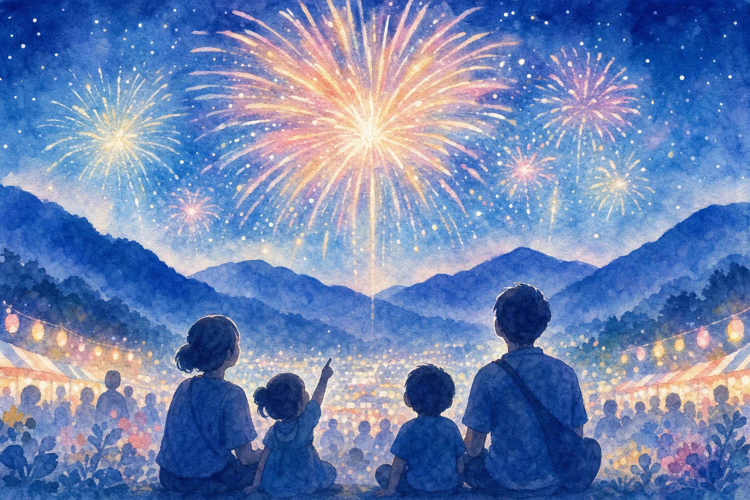 阿智の夏まつり大煙火大会 会場