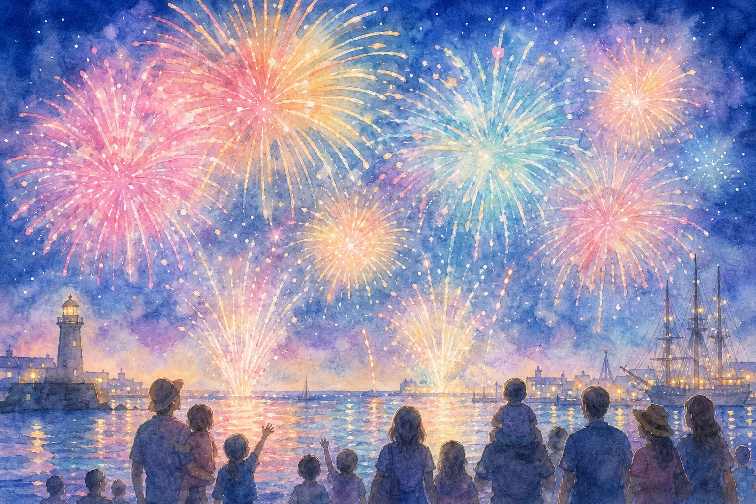 詫間港海上
