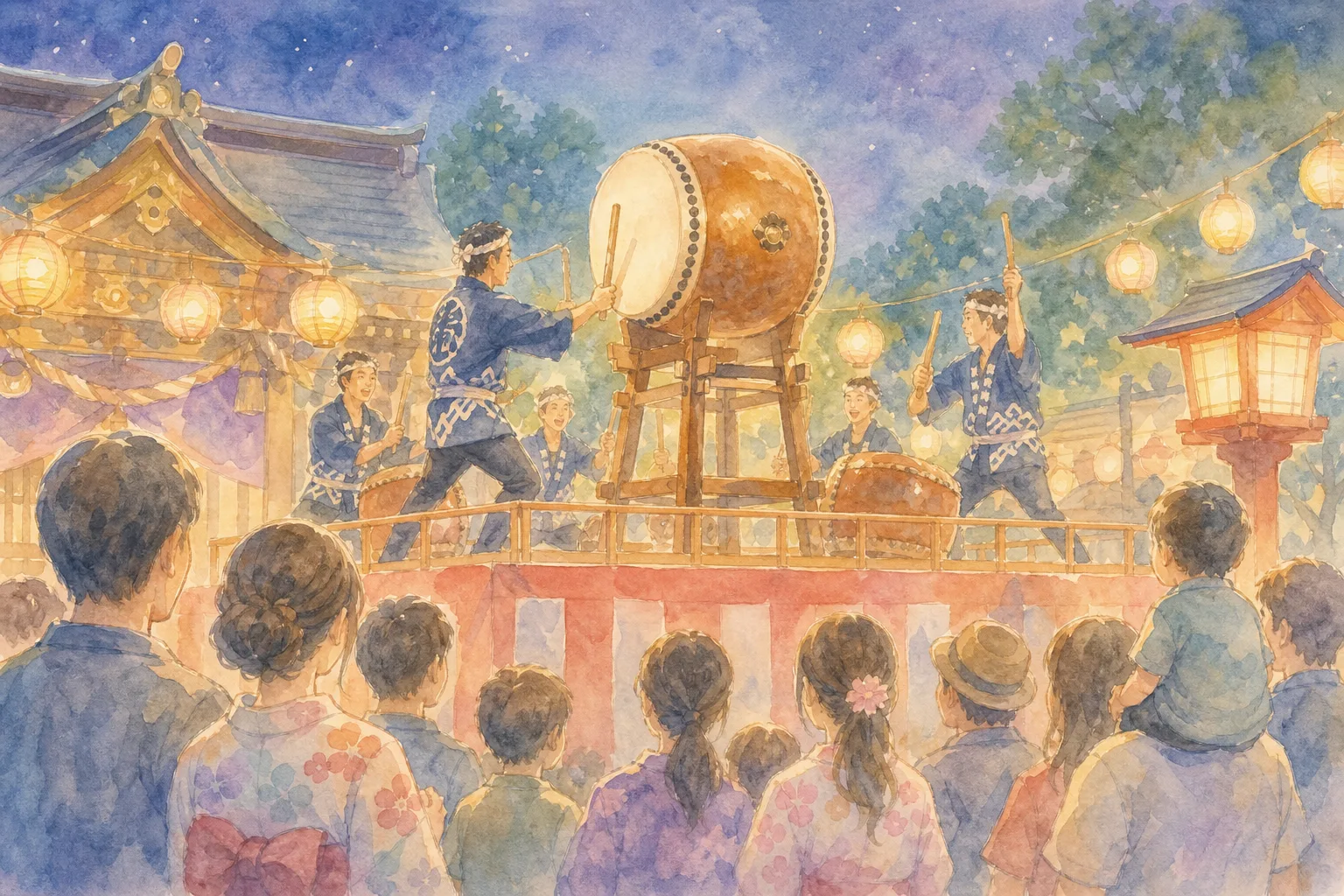 下田太鼓祭り 下田八幡神社会場