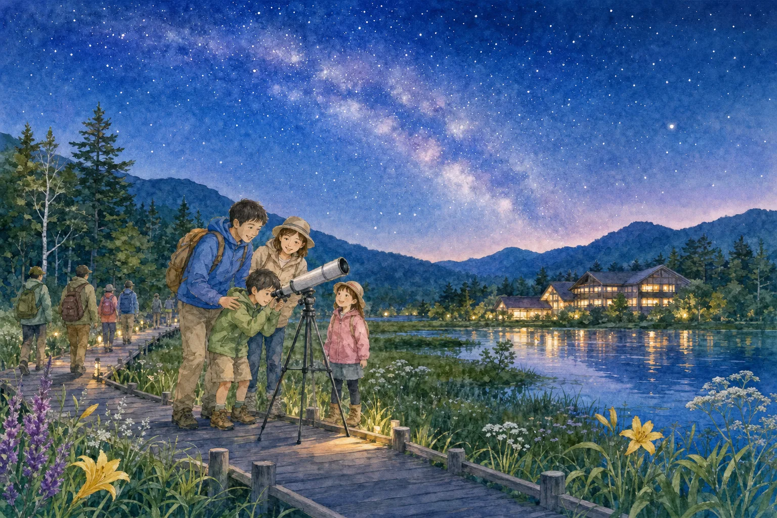 2027年 尾瀬沼ビジターセンターの星空 1日満喫コース