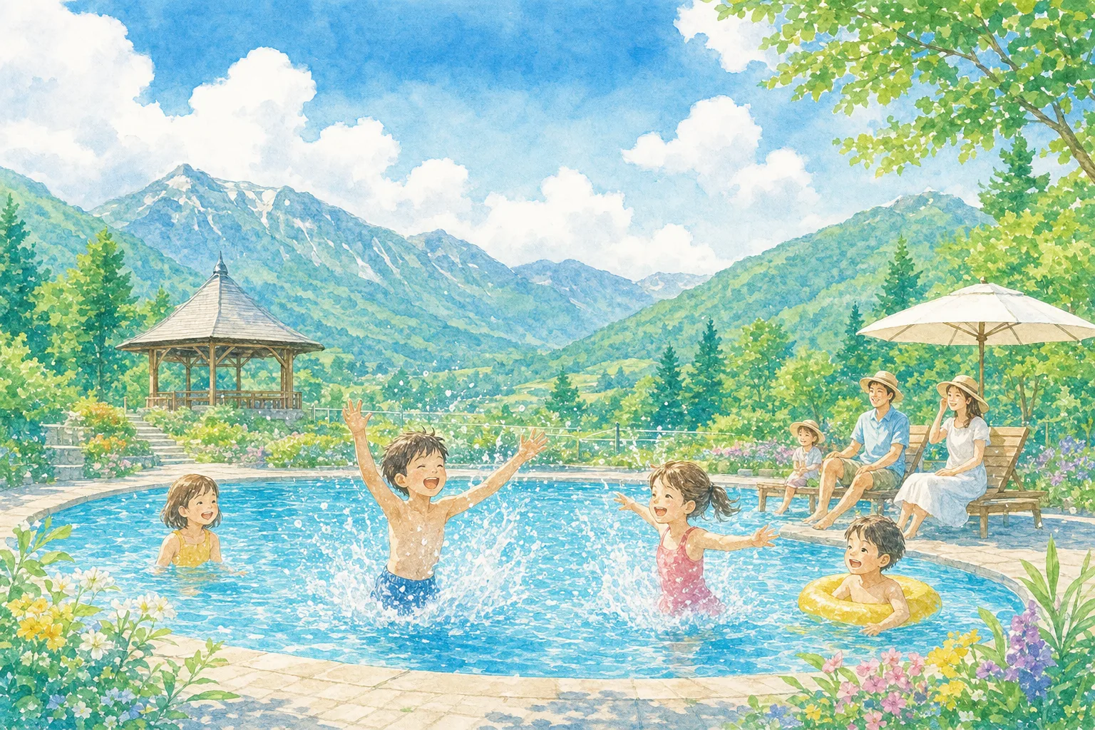 2026年 庄原市高野水泳プール 1日満喫コース
