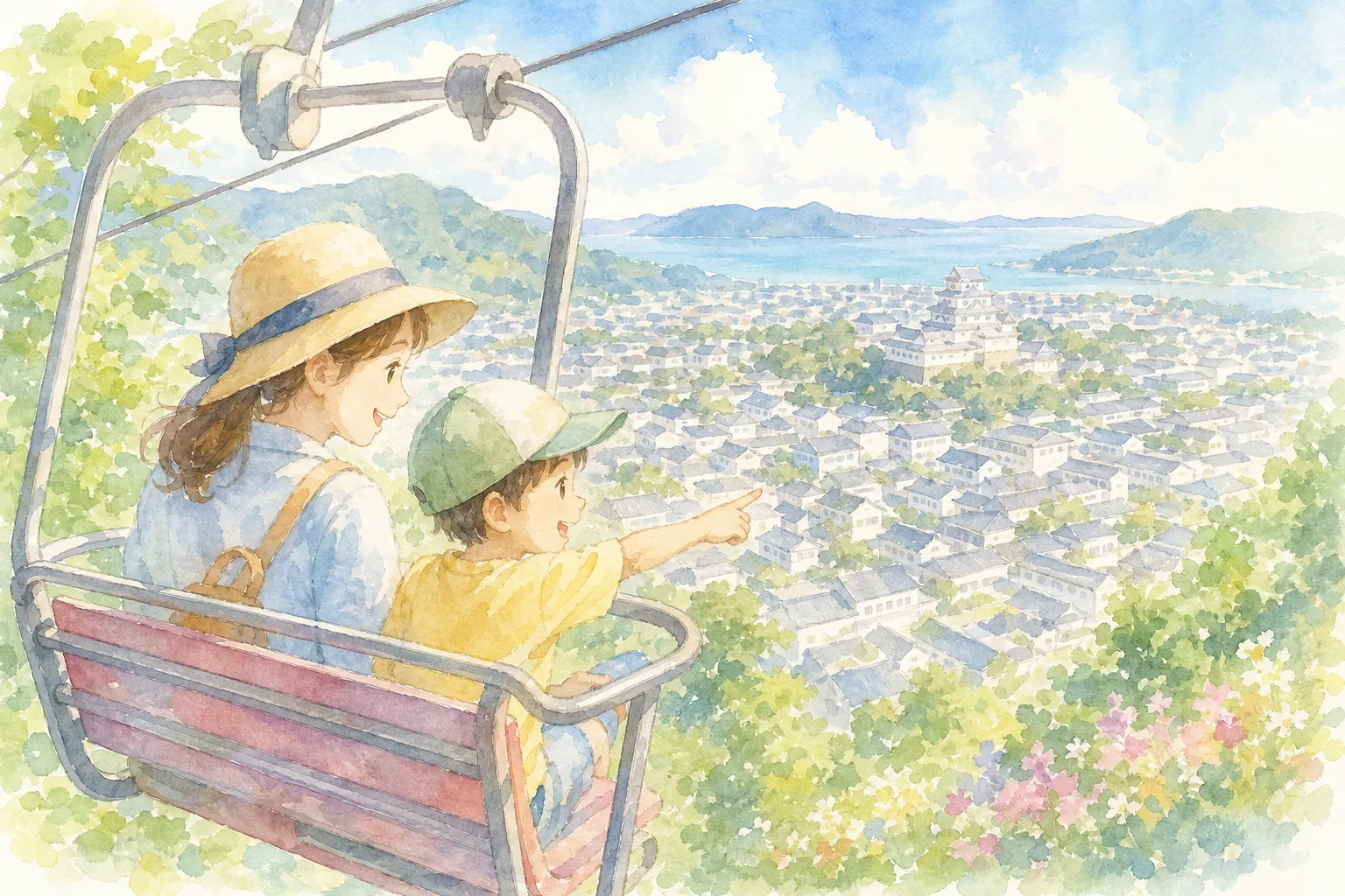 津和野城跡 観光リフト