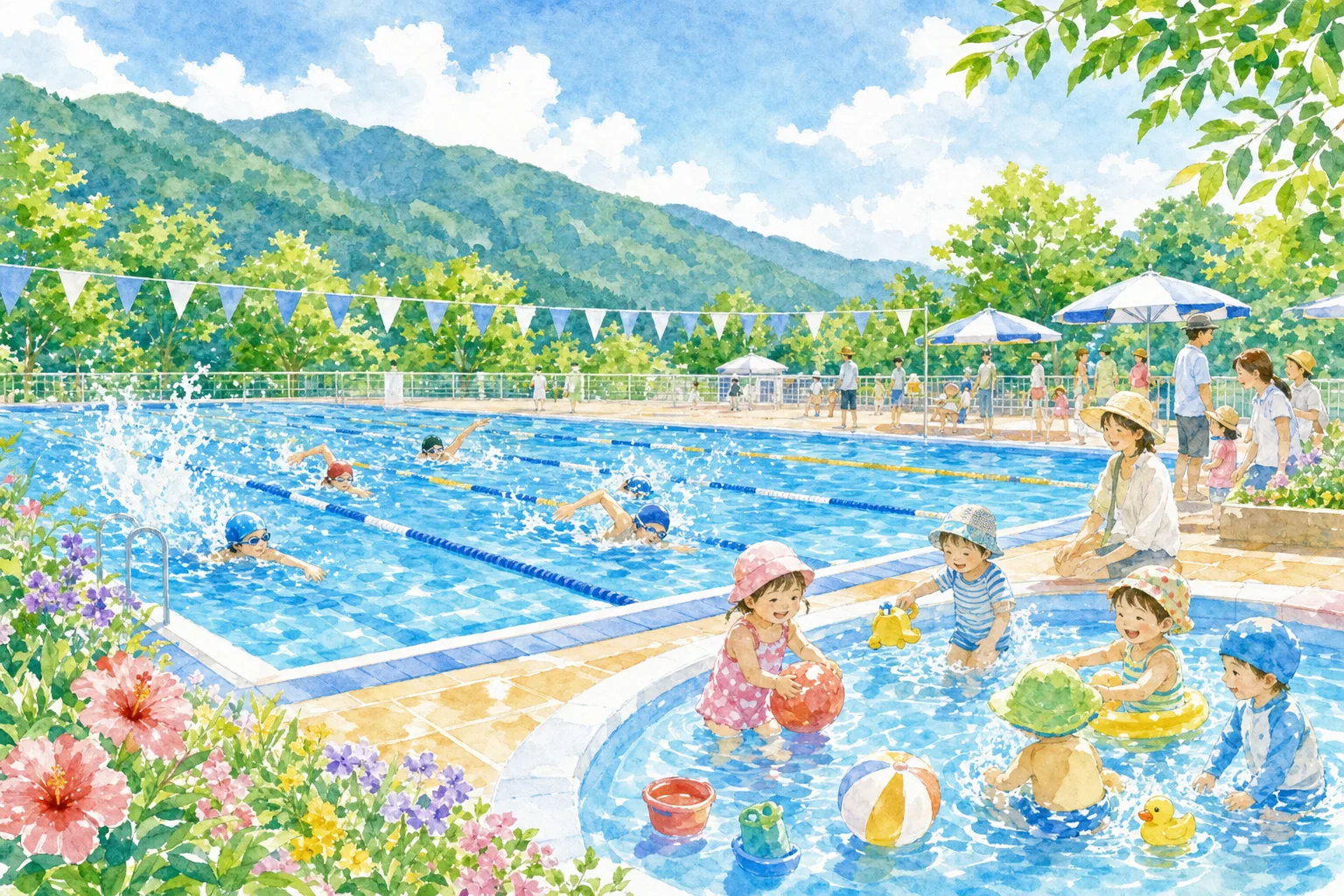 2026年 岩国市営旭プール 1日満喫コース