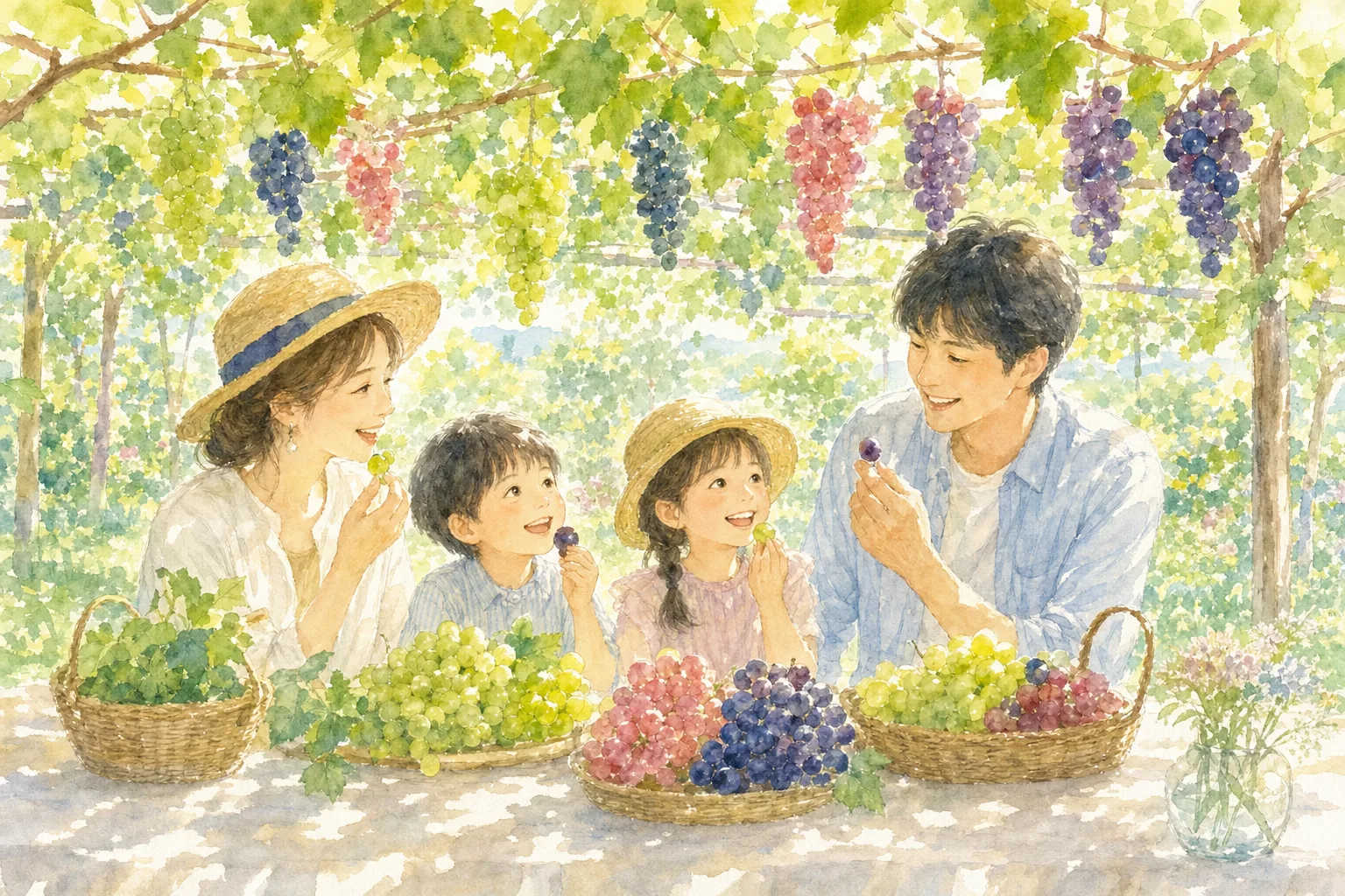 2026年 今野観光果樹園(ぶどう狩り)の味覚狩り 1日満喫コース