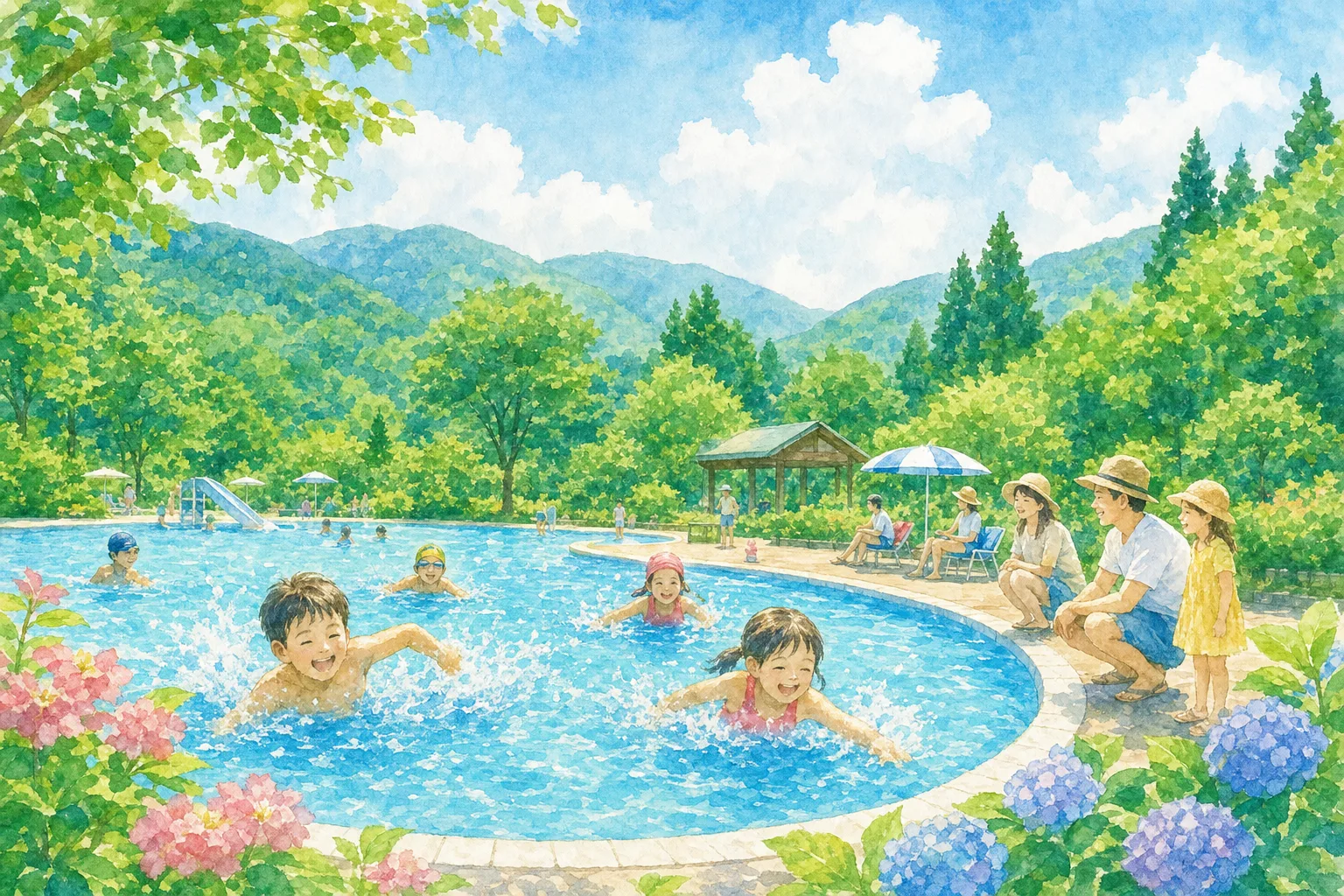 2026年 さゆり公園 屋外プール 1日満喫コース