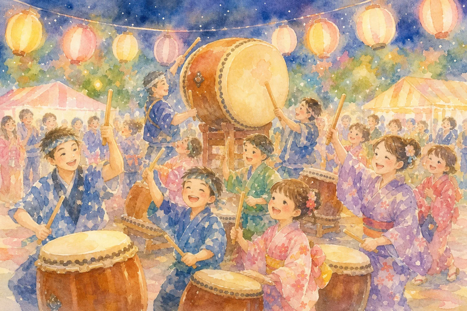 イルフプラザ広場周辺(岡谷太鼓まつり)