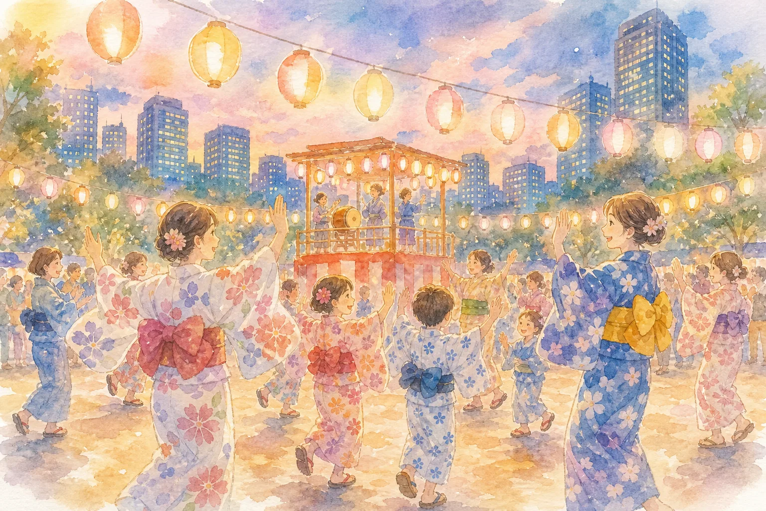 麻布台ヒルズ中央広場(納涼祭り 会場)