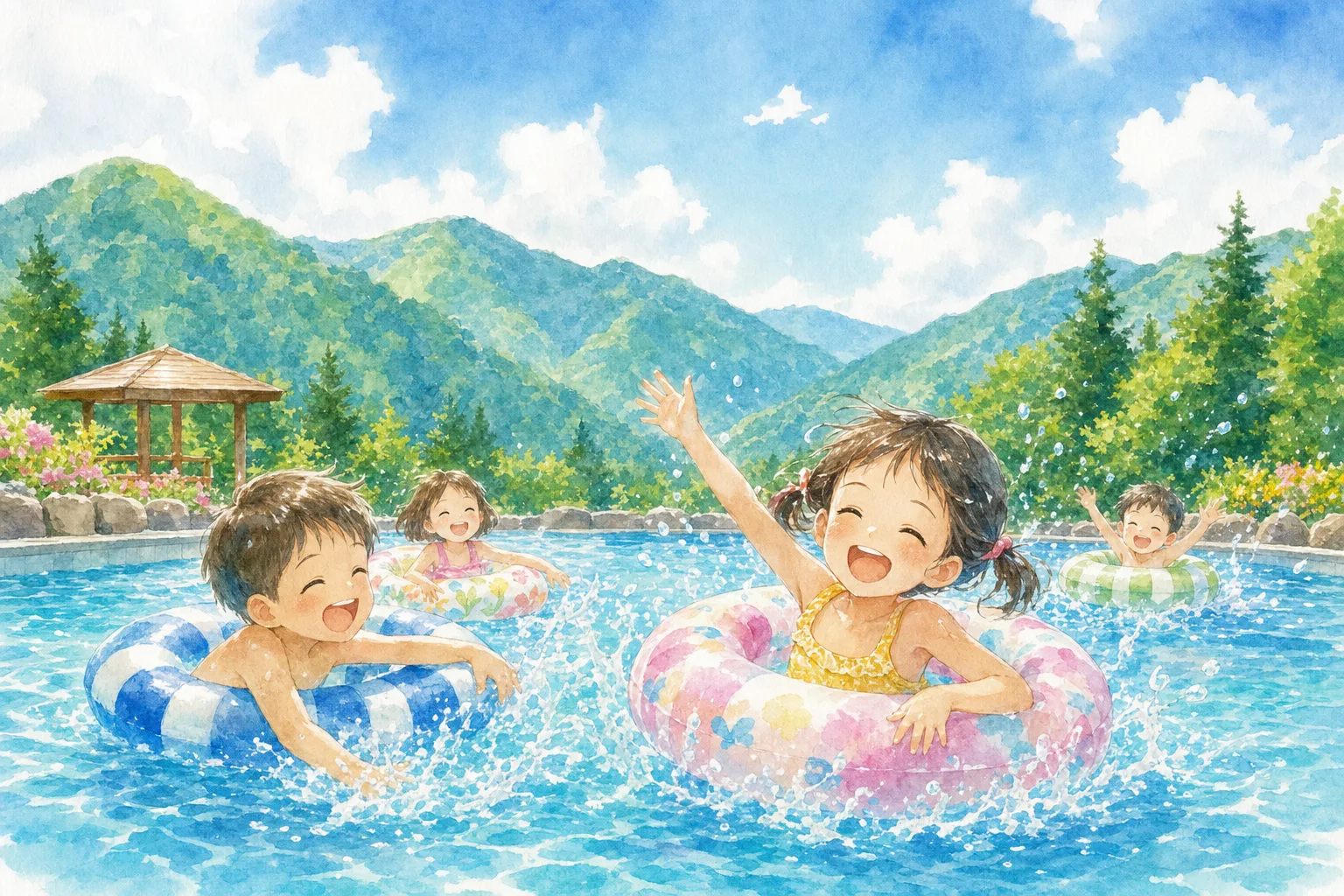 2026年 こだまの森 親水プール 1日満喫コース