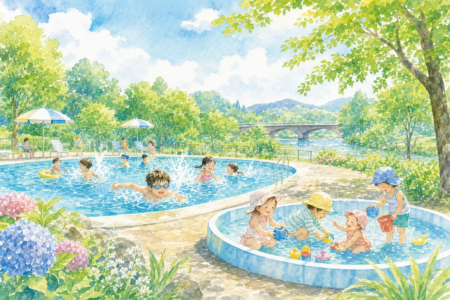 2026年 唐橋公園プール 1日満喫コース