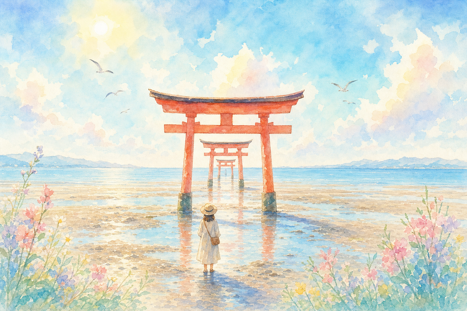 大魚神社 海中鳥居