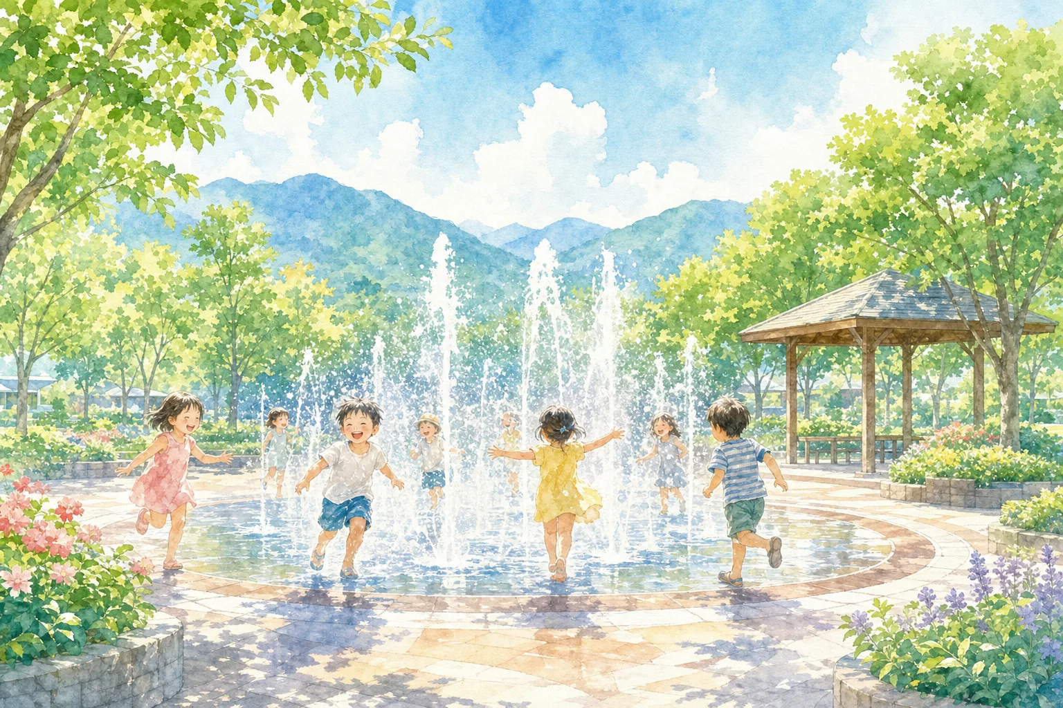2026年 サンパワーふれあい公園 噴水広場 1日満喫コース